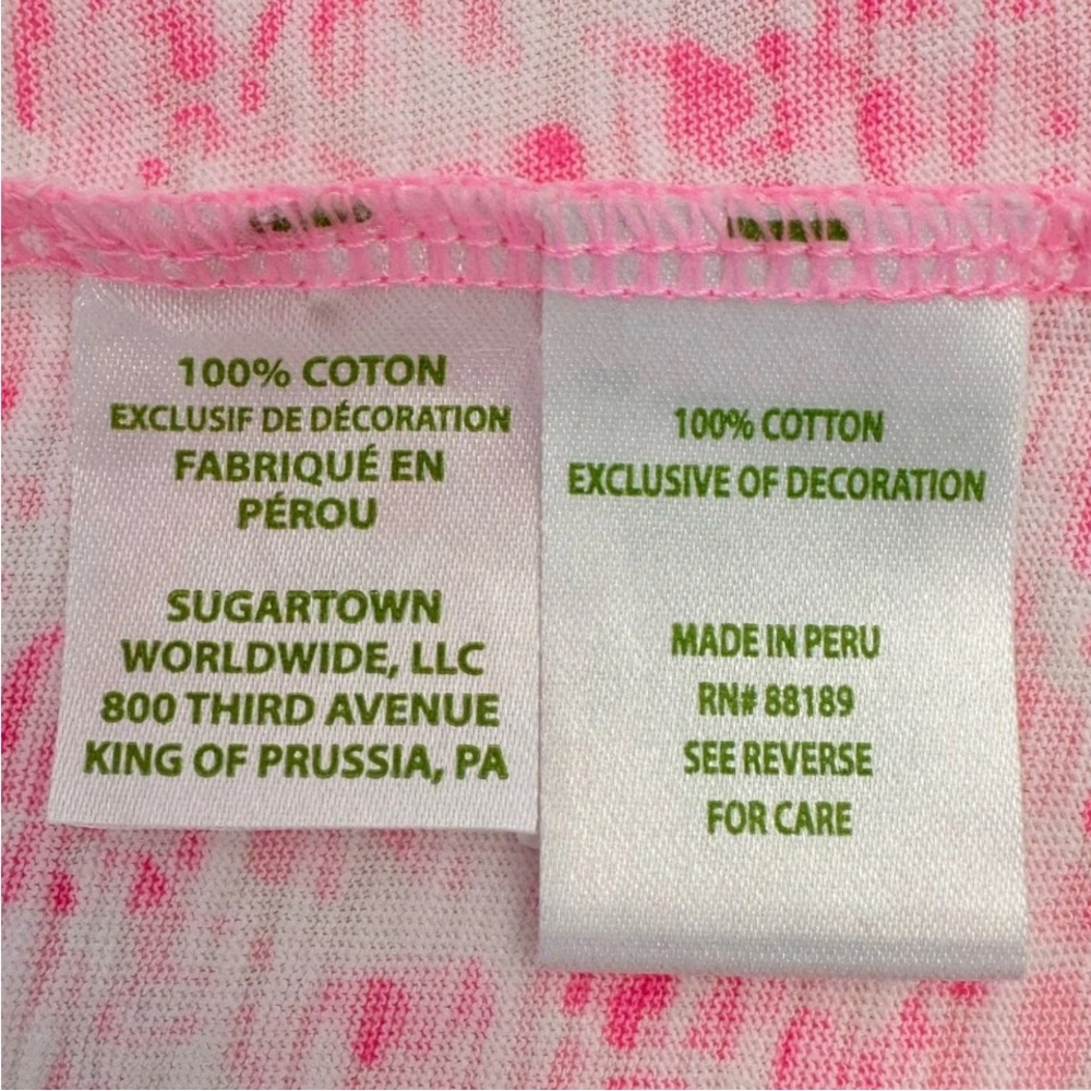 Lilly Pulitzer Kaia Knit Tunic Pink “Invest A Gator”Floral print Cotton EUC M - Picture 7 of 8